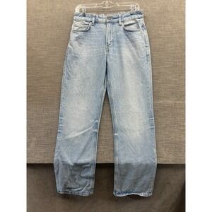 Cotton On Jeans Women 28 Blue Denim High Rise Light Wash Relaxed Fit Bootcut Leg